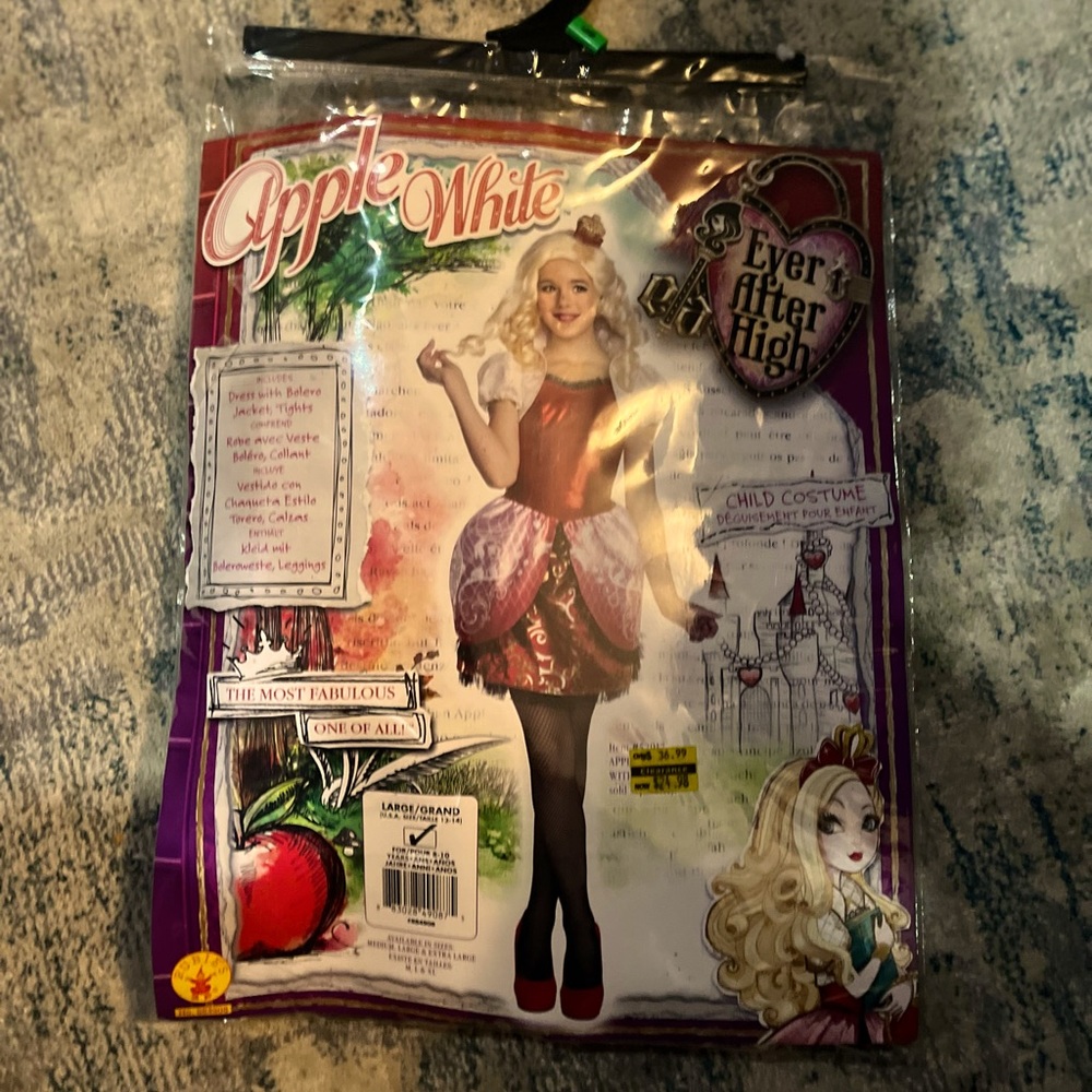 🎃 Halloween Costume - Apple White - Size Youth 12-14 (8-10 yrs): $10